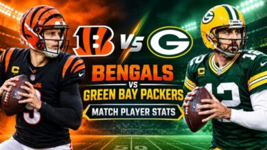 Bengals vs Green Bay Packers Match Player Stats