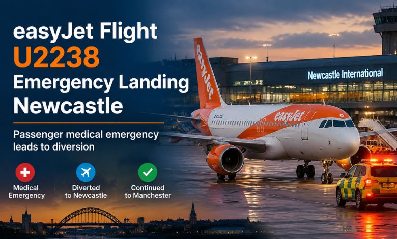 easyJet Flight U2238 Emergency Landing Newcastle