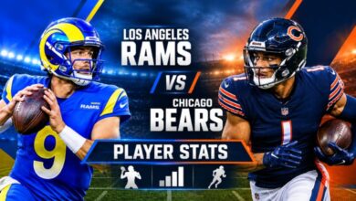 Los Angeles Rams vs Chicago Bears Match Player Stats