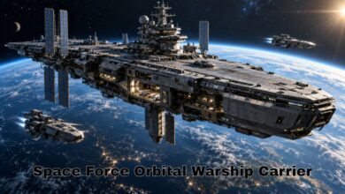 Space Force Orbital Warship Carrier